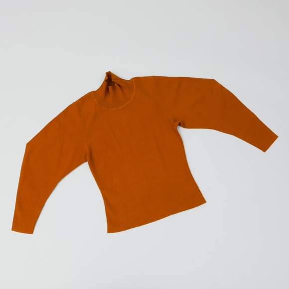 NWT ALC Spice Brown Wide Sleeve Turtleneck - Picture 5 of 10